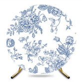 Aperturee - Aperturee Floral Simple Fine Art Plant Circle Party Backdrop